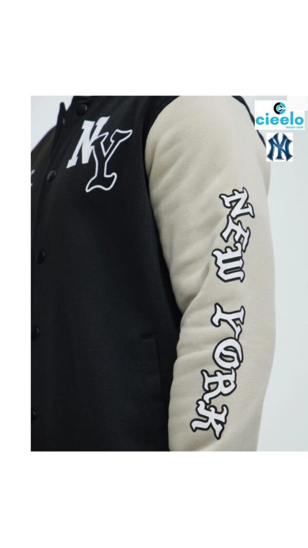 Chaqueta Varsity New York Negra  | Estilo Clásico