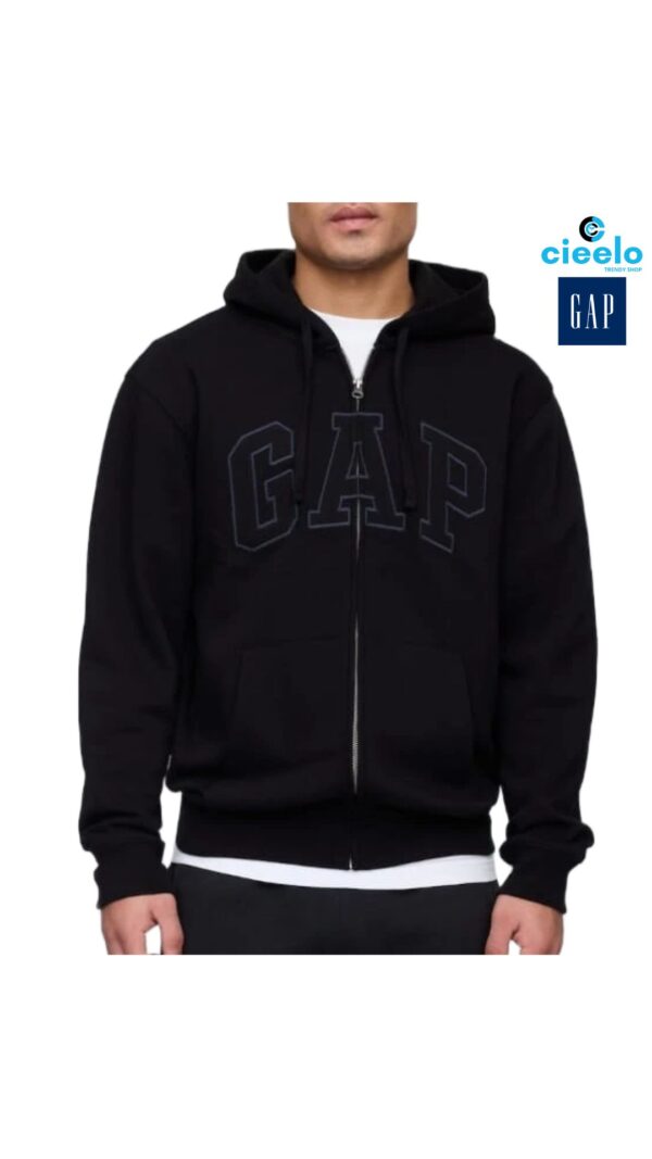 Sudadera Gap Logo Zip – Estilo Clásico y Confort