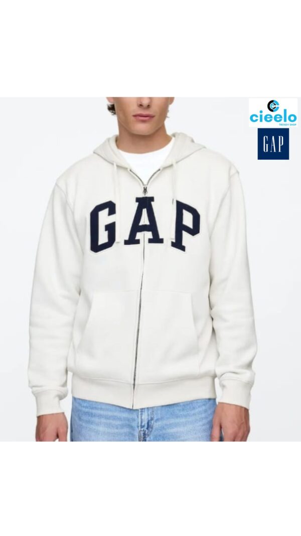 Sudadera Gap Logo Zip – Estilo Clásico y Confort