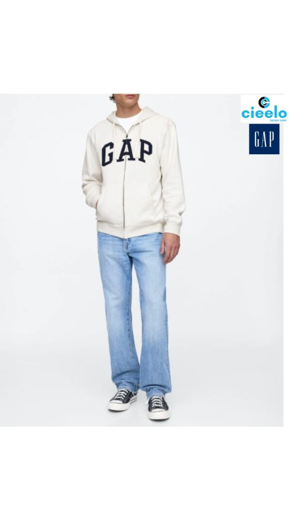 Sudadera Gap Logo Zip – Estilo Clásico y Confort