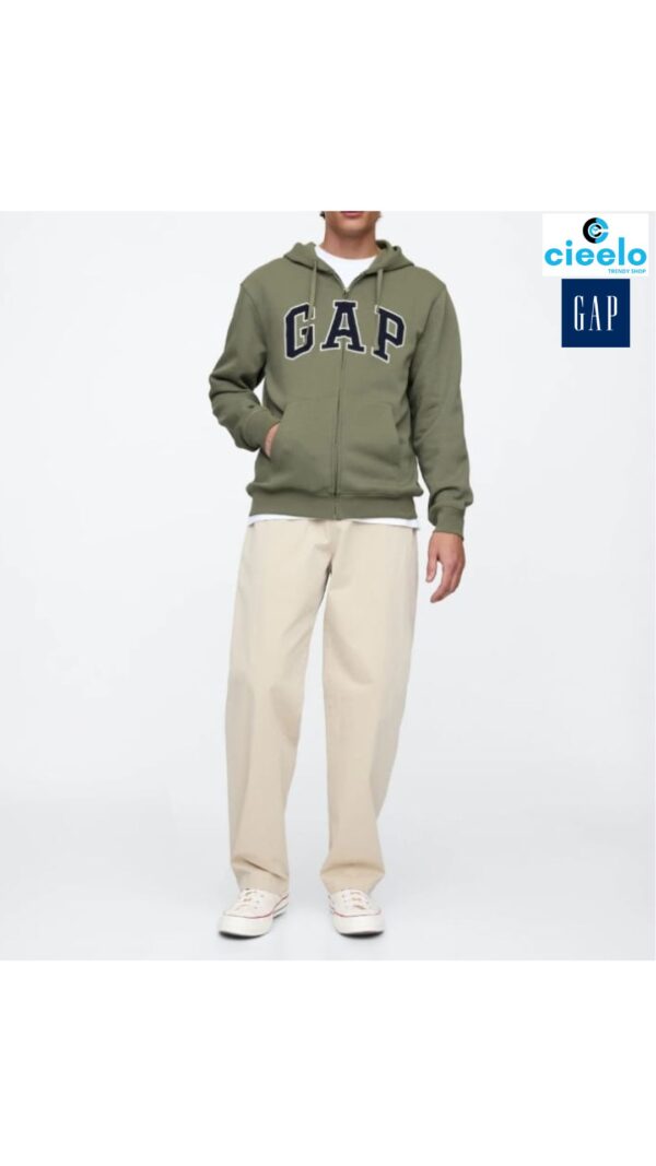 Sudadera Gap Logo Zip – Estilo Clásico y Confort