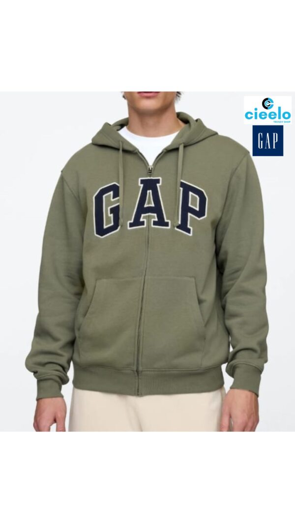 Sudadera Gap Logo Zip – Estilo Clásico y Confort