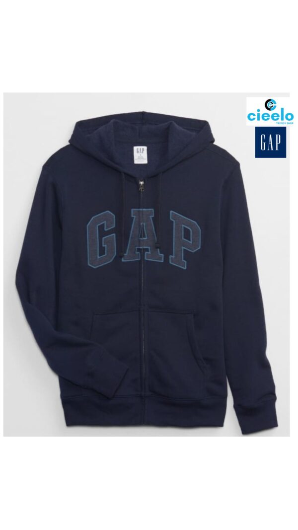 Sudadera Gap Logo Zip – Estilo Clásico y Confort