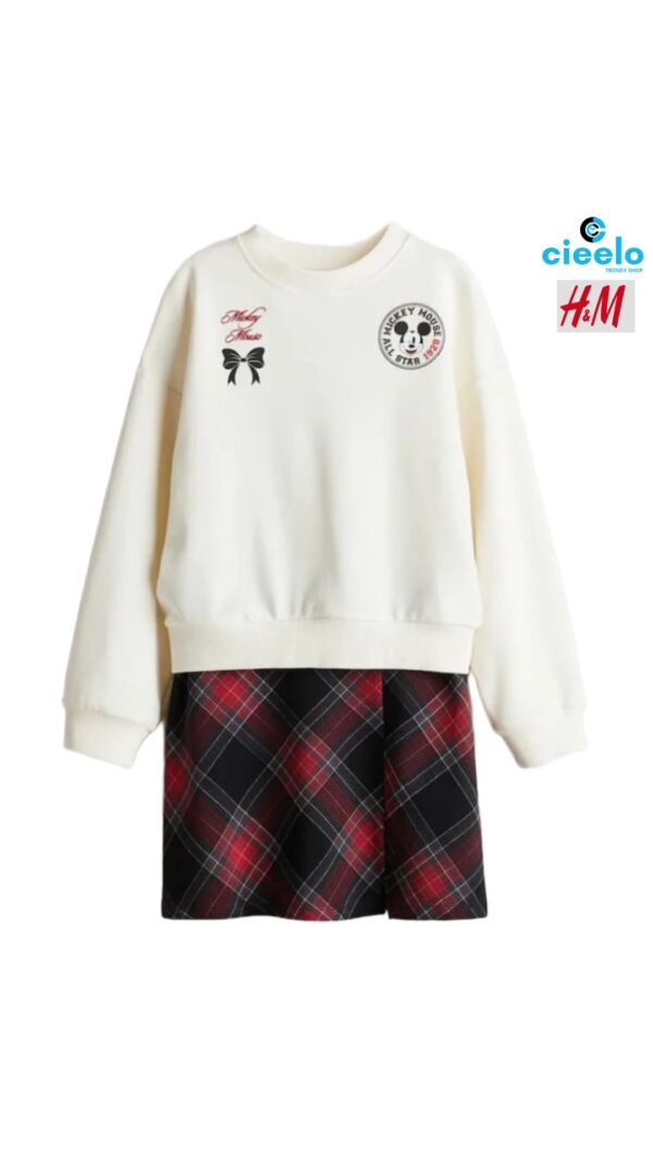 Conjunto de sudadera y falda H&M