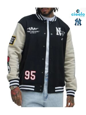 Chaqueta Varsity New York Negra  | Estilo Clásico