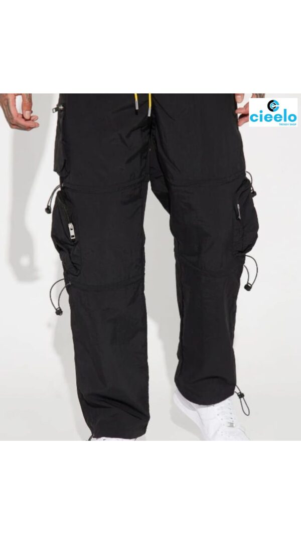 Pantalones Cargo de Nailon "Act Like Homie" – Comodidad y estilo urbano