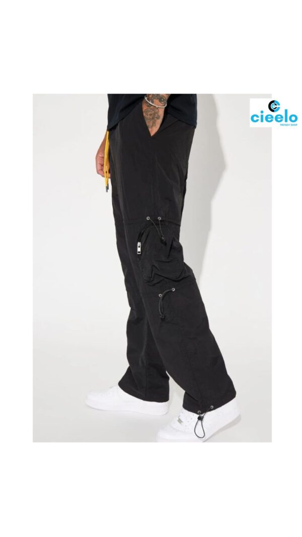Pantalones Cargo de Nailon "Act Like Homie" – Comodidad y estilo urbano