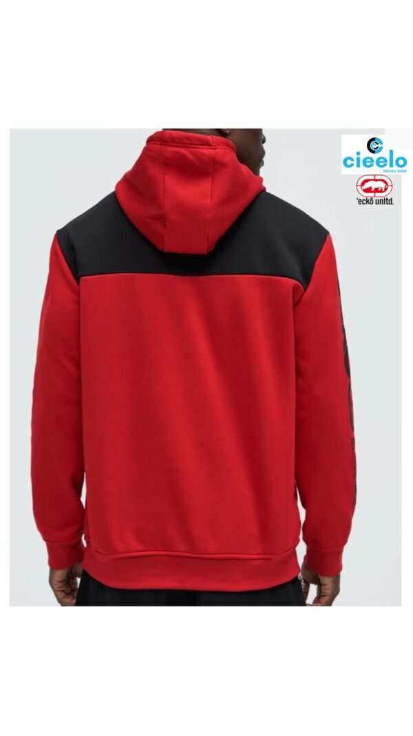 Sudadera Ecko Reciclada Camuflaje - Rojo y Negro