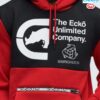 Sudadera Ecko Reciclada Camuflaje - Rojo y Negro