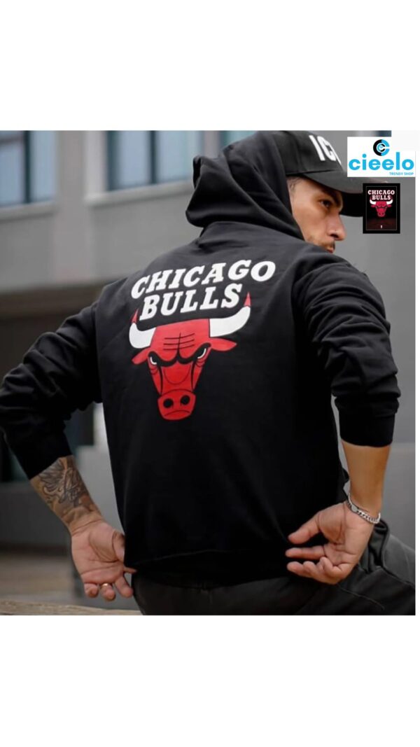 Sudadera Chicago Bulls Negra  | Estilo y Comodidad