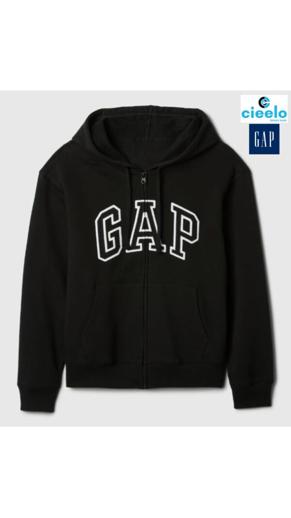 Sudadera Relaxed Gap Logo Zip – Estilo y Comodidad