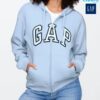 Sudadera Relaxed Gap Logo Zip – Estilo y Comodidad