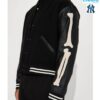 Bone Applique Varsity Bomber Jacket - Estilo Único