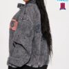 Chaqueta Bomber Lavada Estilo Los Ángeles