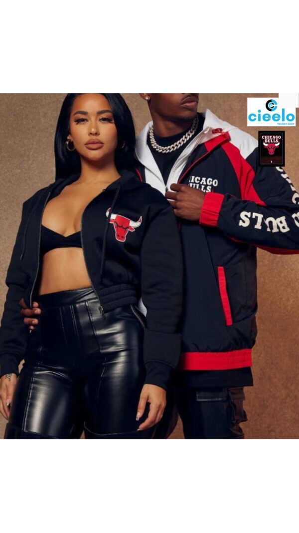 Chaqueta Chicago Bulls Black/Red  | Estilo y Comodidad