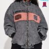 Chaqueta Bomber Lavada Estilo Los Ángeles