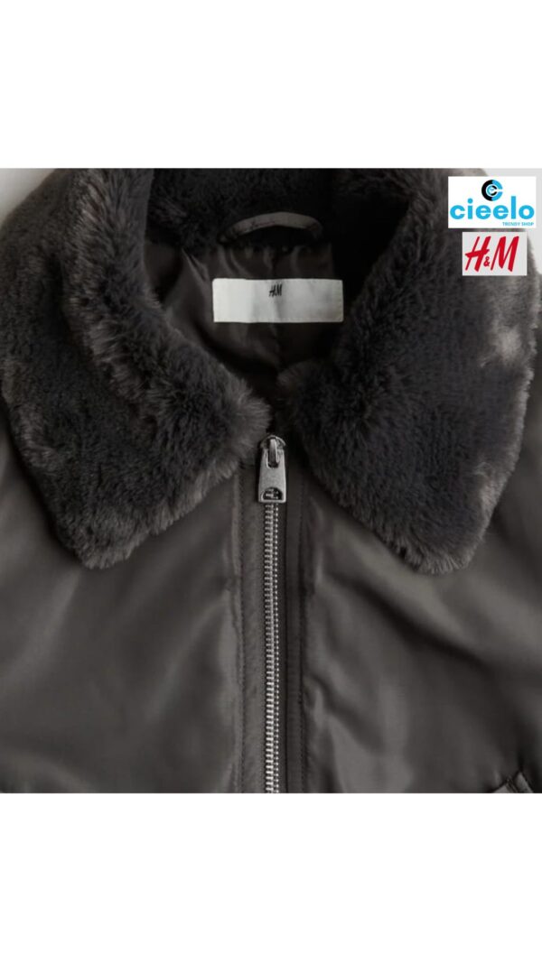 Chaqueta bomber acolchada con cuello H&M