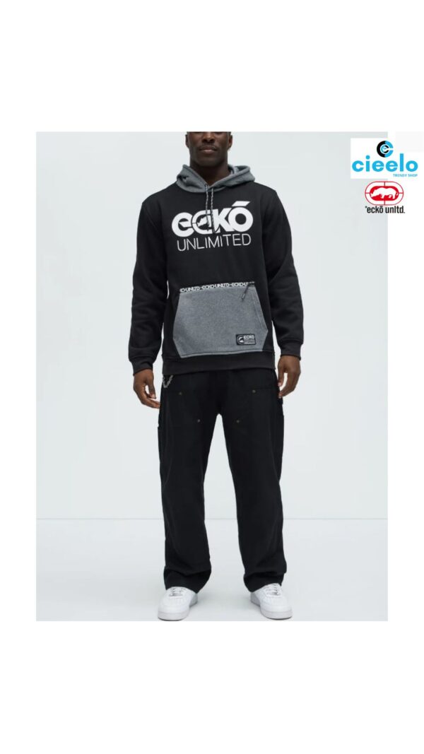 Sudadera Ecko Unltd Worldwide – Negro/Combo