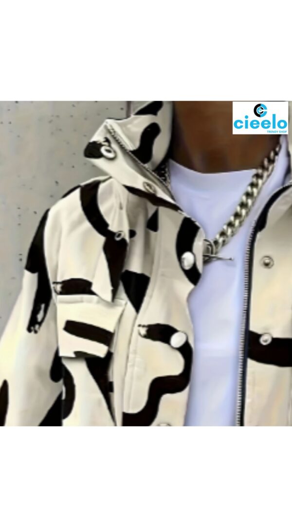 Chaqueta con Estampado Completo – Elegante y Ligera