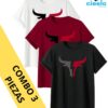 Pack de 3 Camisetas de Algodón para Hombre