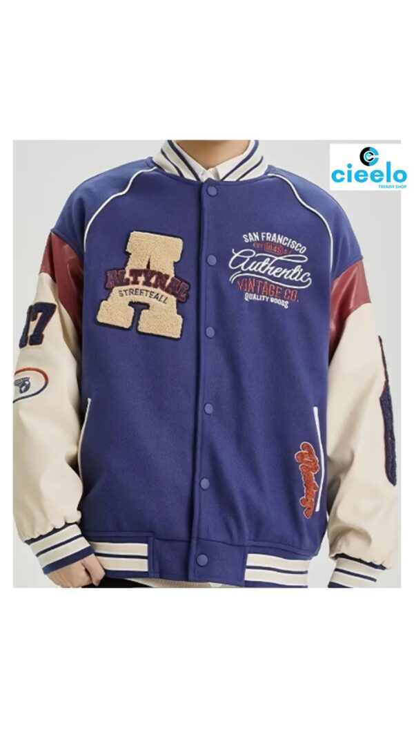 Chaqueta Varsity Bordada – Estilo clásico y auténtico