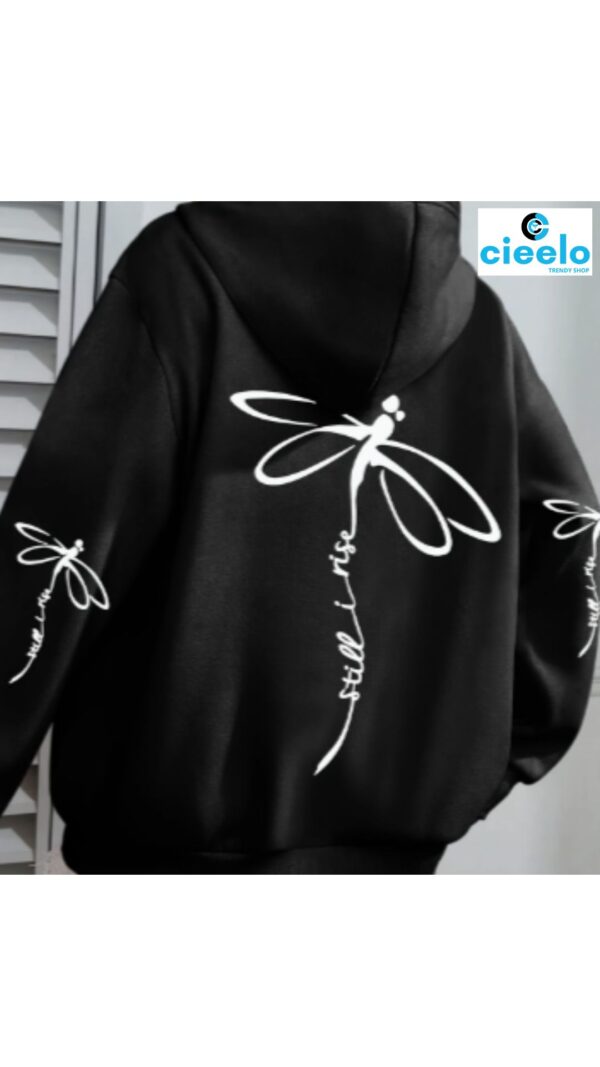 Sudadera libélula talla grande – Cómoda y con estilo