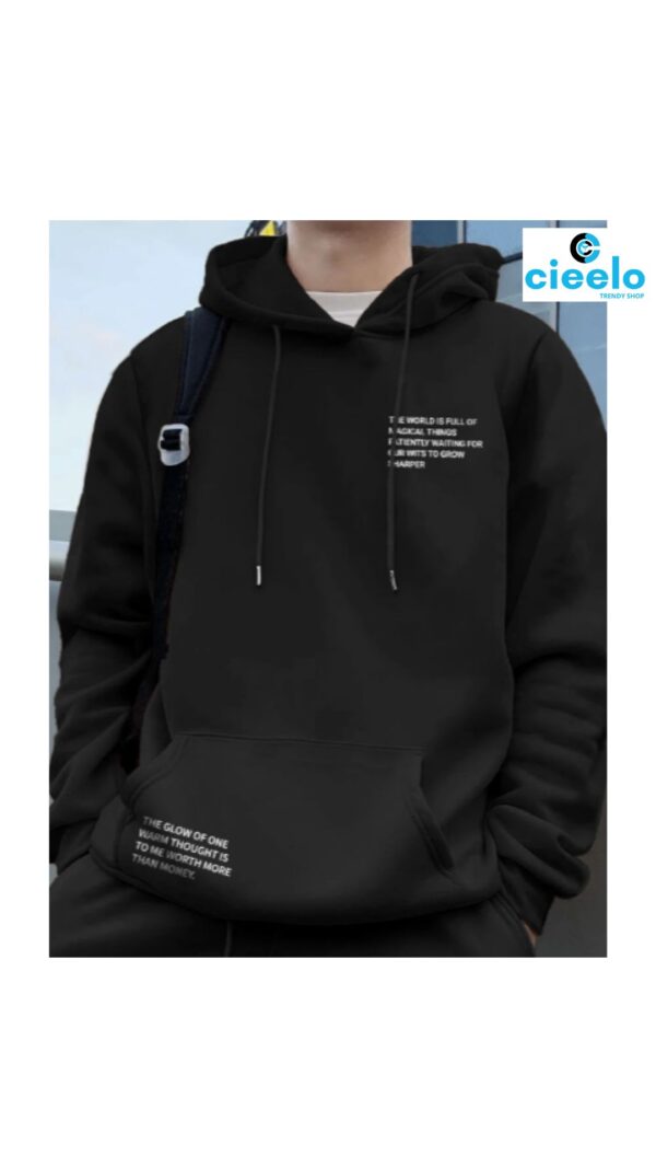 Sudadera con Capucha Hombre – Estilo Geométrico Casual