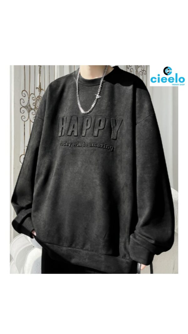 Sudadera "HAPPY" hombre – Cómoda, positiva y con estilo