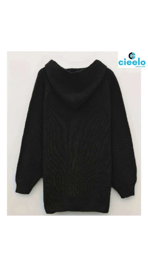 Suéter holgado con capucha – Estilo comfy para el frío