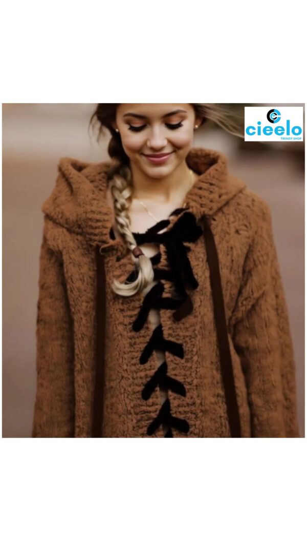 Suéter holgado con capucha – Estilo comfy para el frío
