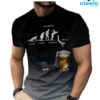 Camiseta con Estampado 3D de Cerveza para Hombre