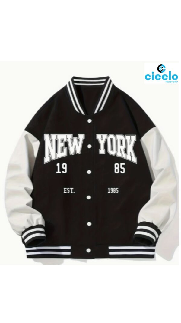 Chaqueta Varsity con Parche – Estilo chic y relajado