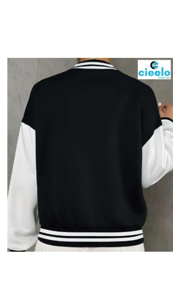 Chaqueta Varsity con Parche – Estilo chic y relajado