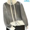 Suéter de punto con cremallera dual – Elegancia casual para días fríos