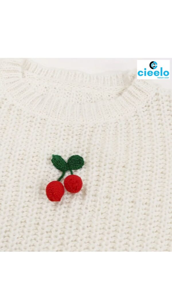Suéter de cerezas – Estilo cute y relajado para tu día a día
