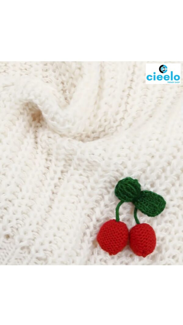Suéter de cerezas – Estilo cute y relajado para tu día a día