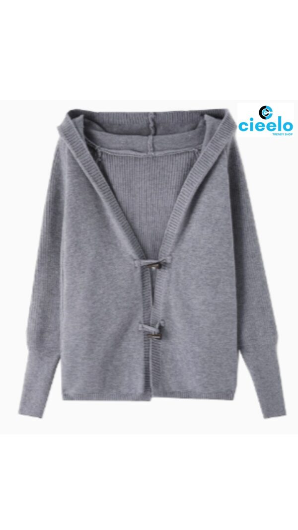 Cárdigan XWI – Elegancia otoñal con mangas murciélago