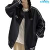 Chaqueta vintage béisbol mujer – Estilo y abrigo top