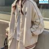 Chaqueta vintage béisbol mujer – Estilo y abrigo top