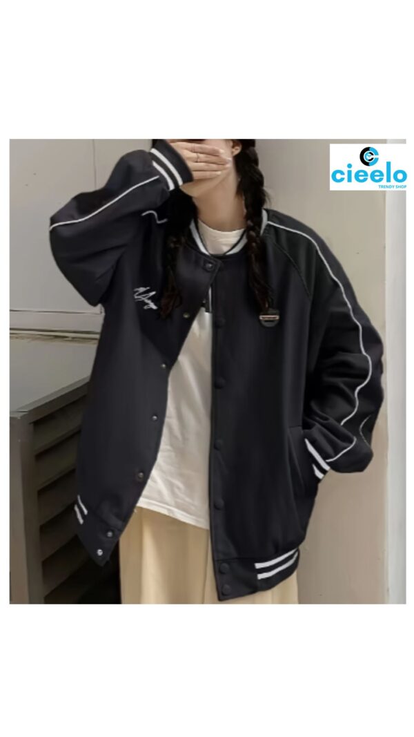 Chaqueta vintage béisbol mujer – Estilo y abrigo top