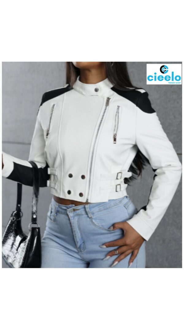 Chaqueta de Motociclista Mujer – Estilo Chic y Urbano