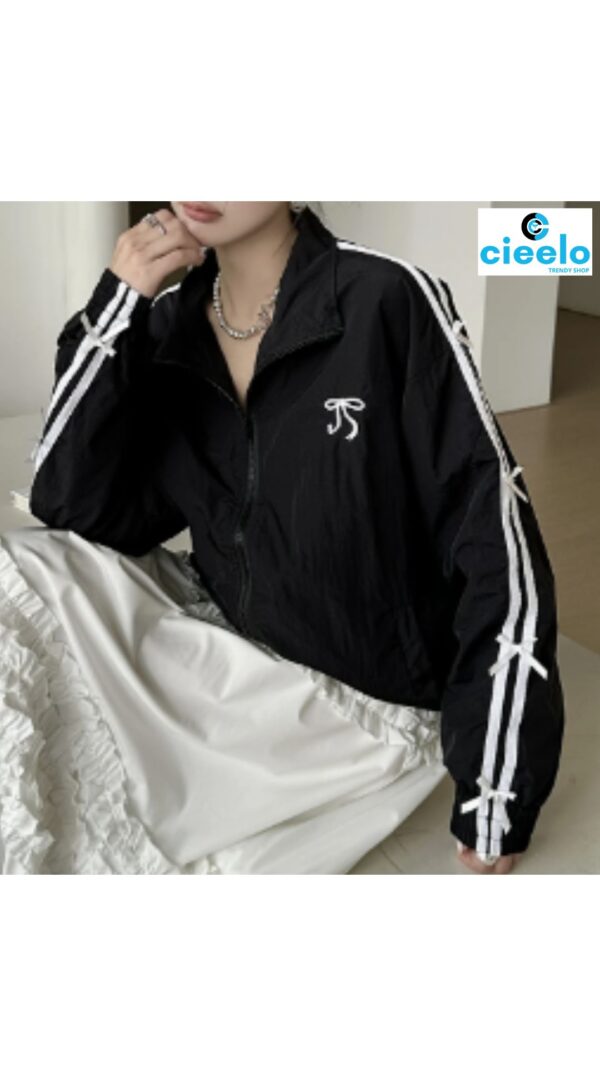 Chaqueta Lazo Bordado Mujer – Estilo Casual y Lindo 3 Estaciones