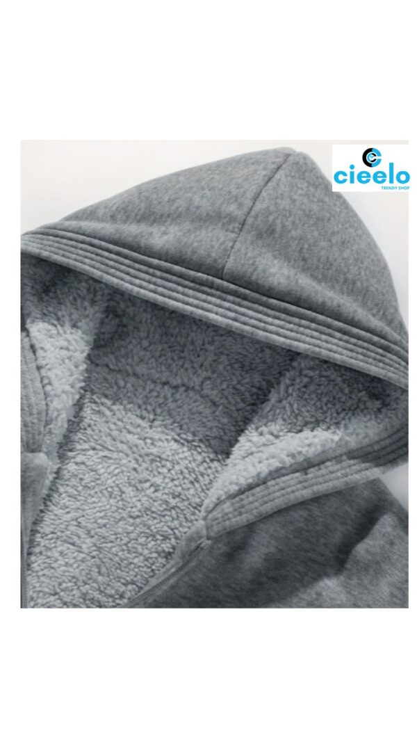 Chaqueta con capucha hombre – Forro sherpa y full estilo