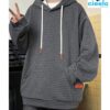 Sudadera Hombre Waffle – Casual, Holgada y con Capucha