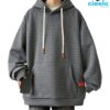 Sudadera Hombre Waffle – Casual, Holgada y con Capucha