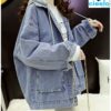 Chaqueta de mezclilla con capucha – Estilo vintage y cómodo