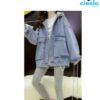 Chaqueta de mezclilla con capucha – Estilo vintage y cómodo