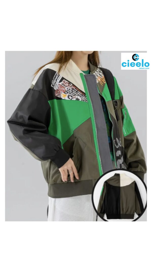 Chaqueta Ligera de Bloque de Color – Estilo urbano que se nota