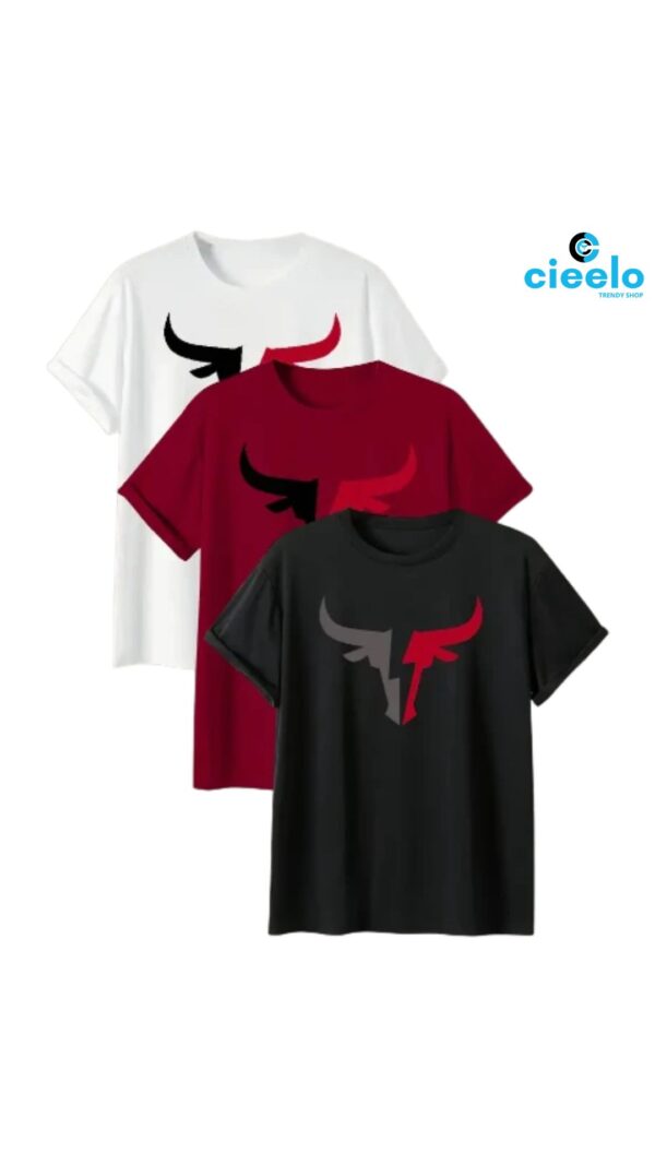 Pack de 3 Camisetas de Algodón para Hombre
