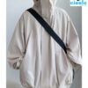 Chaqueta con capucha – Cortavientos casual en talla grande